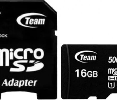 TeamGroup MICRO SDHC 16GB 80/15MB/s UHS-I U1 C10 +SD Adapter TUSDH16GCL10U03