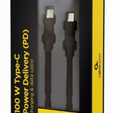 CC-USB2-CMCM100-1.5M Gembird 100W Type-C Power Delivery (PD) charging & data cable, 1.5m