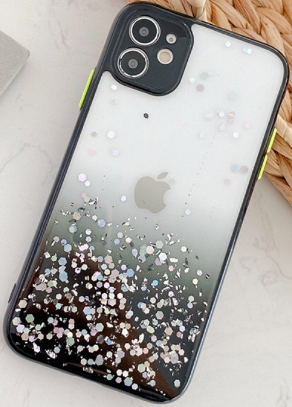 MCTK6-SAMSUNG S20 * Furtrola 3D Sparkling star silicone Black (89) - Slika 2