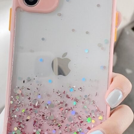 MCTK6-IPHONE X/XS * Furtrola 3D Sparkling star silicone Pink (89)