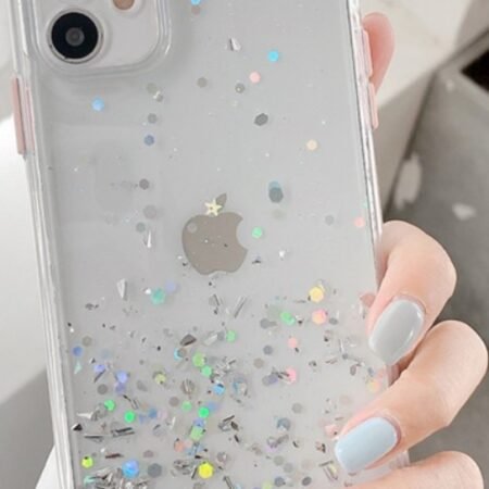 MCTK6-IPHONE XS Max * Furtrola 3D Sparkling star silicone Transparent (89)