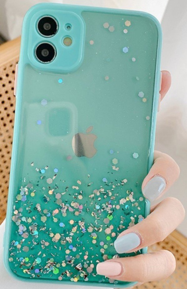 MCTK6-SAMSUNG A32 * Furtrola 3D Sparkling star silicone Turquoise (89) - Slika 2