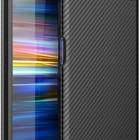 MCTK74-SAMSUNG S10 * Futrola Carbon Fiber Silicone Black (139)