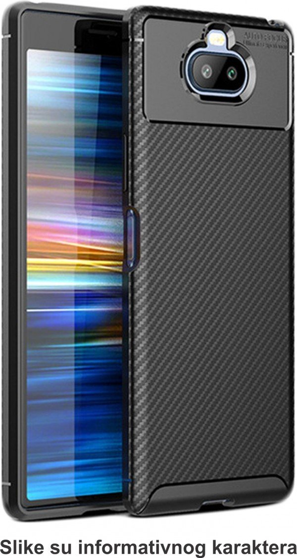 MCTK74-XIAOMI Redmi Note 9T * Futrola Carbon Fiber Silicone Black (139)
