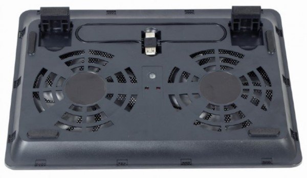 NBS-2F15-05 Gembird hladnjak za laptop, 15.6 2x125mm Fan, USB, 340x250mm, Ergo Stand - Slika 4