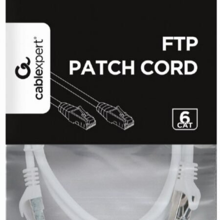 PP6-1M/W Gembird Mrezni kab, CAT6 FTP Patch cord 1m white