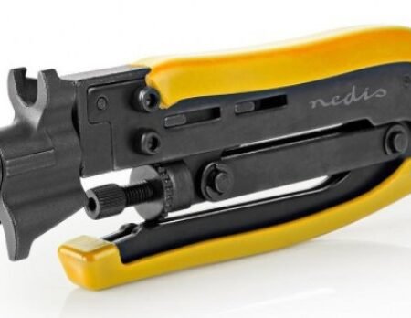 CSGG49530YE Alat za instalaciju antenskog kabla, F-konektor na RG58,RG59,RG6,RG7, RG11, ABS / celik