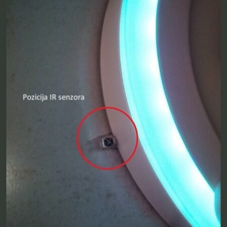 LED RGB okrugli nadgradni panel MP18NO-WRGB 18W+6W, 6500K + daljinski