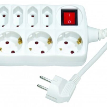 Produzni kabl sa 7 uticnica (3x1.5mm) 2m PM7P-2M DZ 16A, 250V-3680W