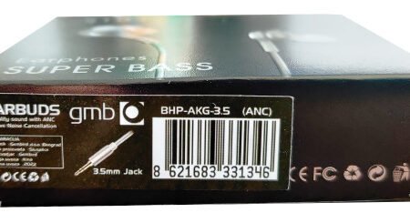 BHP-AKG-3.5 * Gembird MP3 slusalice sa mikrofonom + volume kontrol (1x3,5mm) ANC (269)