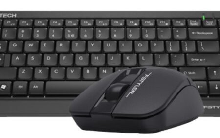 A4-FG1112 A4Tech Fstyler Bezicna tastatura YU-LAYOUT + bezicni mis USB,Black