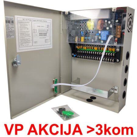 NAPRKU-12V/20A-18CH ** Gembird Napajanje u kutiji sa opcijom UPS (bez baterije) 2A/CH (3734)