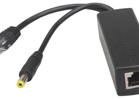 POE-INJ-4812 Gembird Extender 48V POE spiter kabl(RJ45 input 44V-57V), output 12V/1-2A, 100m