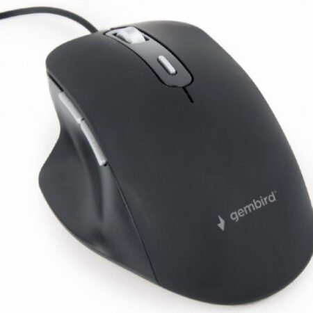 MUS-6B-02 Gembird RGB Opticki mis 1200-3600Dpi 6-button black 122mm USB