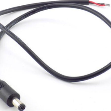 KABL-DCM1 V DC konekor muski na kabal 5.5x2.1 duzina 16cm (cena za1kom, pakovanje 10kom)