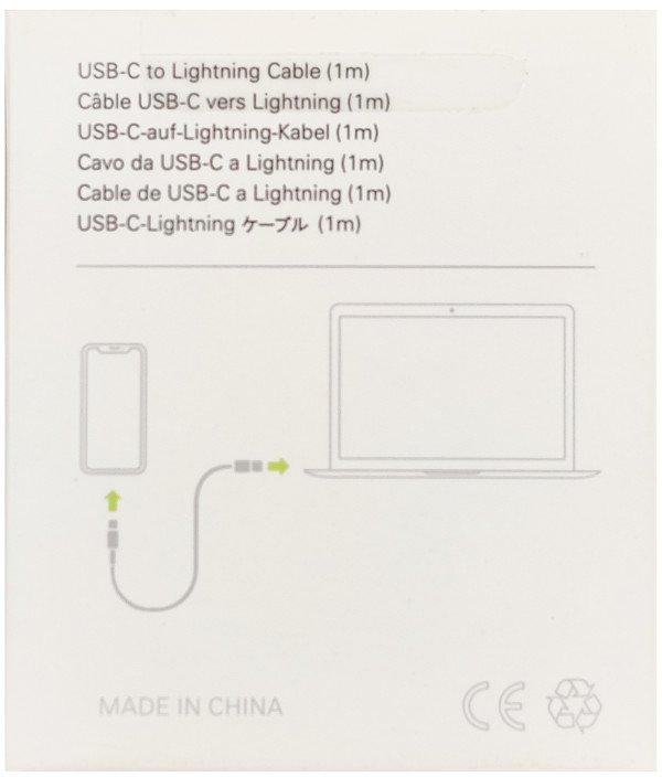 CCP-AMCM-AMLM-1.0M ** Gembird 20W PD kabl USB-C na Lightening 8-pin, USB 3.0, 1m, white (167)