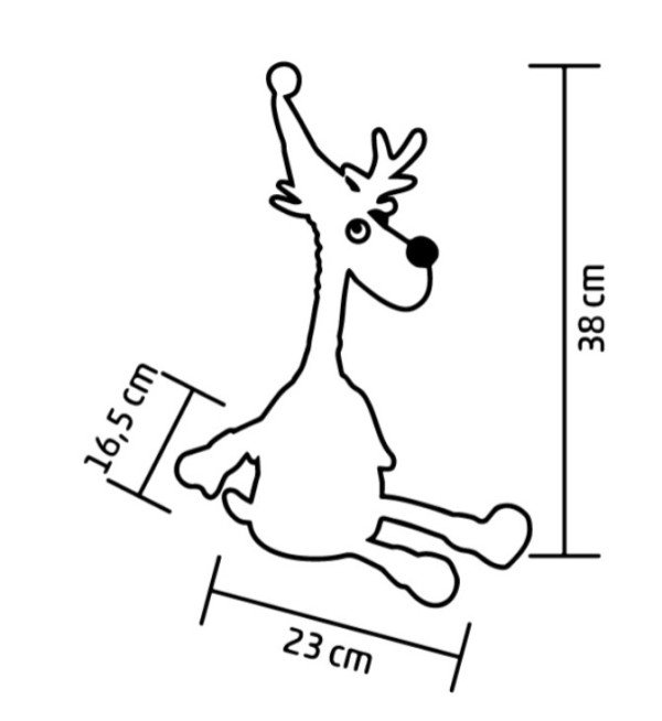 Plišani pevajuæi irvas KDD38 - Slika 3