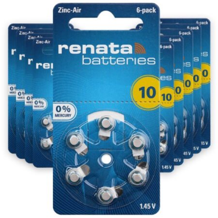 Renata baterija ZA10 1,45V Zink-Air baterija za SLUSNI APARAT, Pakovanje 6kom