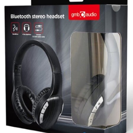 BTHS-01-BK Gembird Bluetooth stereo Slusalice sa mikrofonom, Black