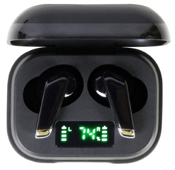 FitEar-X300B Gembird bluetooth V5.0 slusalice, LED, TWS, black