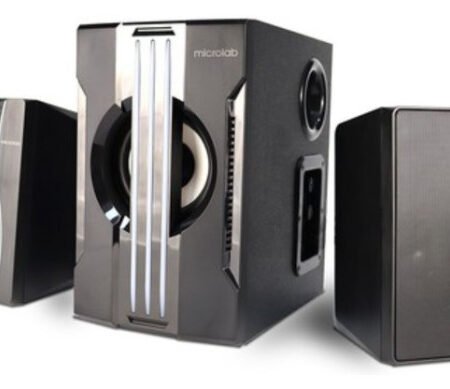 Microlab G200BT Aktivni zvucnici 2.1 25W (15W, 2x5W) 3,5mm, SD, USB, FM, Bluetooth, daljinski, LED