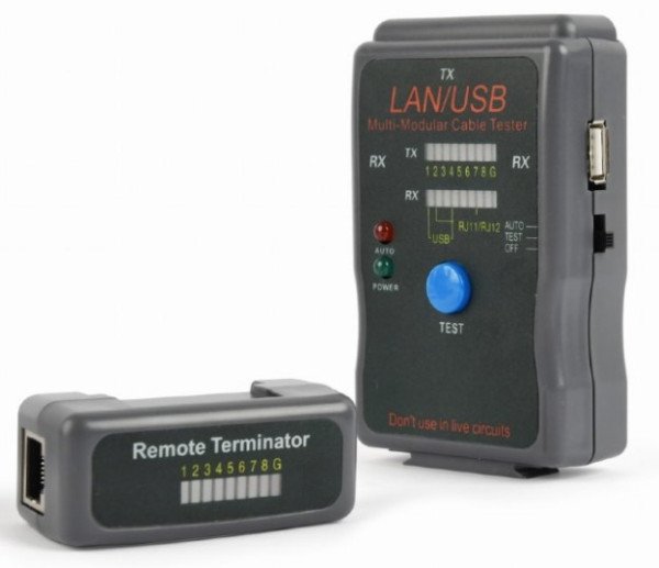 NCT-2 Gembird Tester kablova UTP/STP/USB - Slika 2