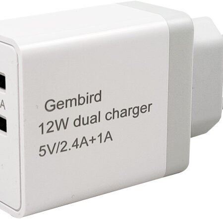 NPA-AC26 ** Gembird punjac za telefone i tablete 2x5v/2.4A+1A 12W +micro USB DATA kabl 1M (263)