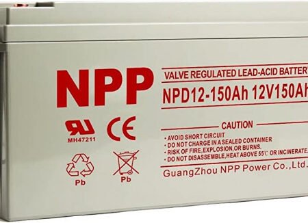 NPP NPG12V-150Ah, GEL BATTERY, C20=150AH, T16, 485*172*240*240, 38,5KG, Light grey