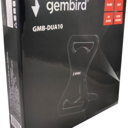 GMB-DUA10 **Gembird Antena sobna/spoljna sa pojacalom, 23x21cm, UHF, dobit 36dB sa kablom 10m (919)