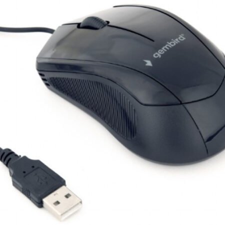 MUS-3B-02 ** Gembird Opticki mis 1000Dpi 3-button black 105mm USB (237)