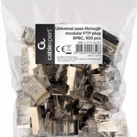 LC-PTF-01/100 Gembird Universal pass-through CAT5 FTP plug 8P8C cena pakovanja (100kom u pakovanju)