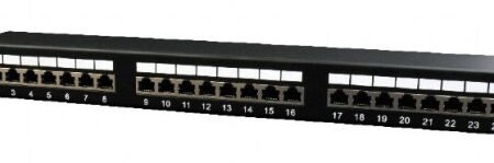 NPP-C524-002 Gembird Cat.5E 24 port shielded patch panel, 19 1U