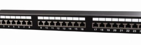 NPP-C624-002 Gembird Cat.6 24 port shielded patch panel, 19 1U