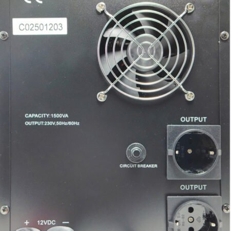 UPS-PSW-1500VA GMB LONG, cist sinusni pretvarac sa produzenom autonomijom 1050W-220V/12V