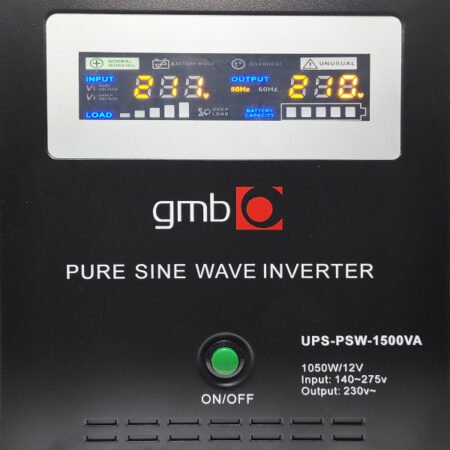 UPS-PSW-1500VA GMB LONG, cist sinusni pretvarac sa produzenom autonomijom 1050W-220V/12V