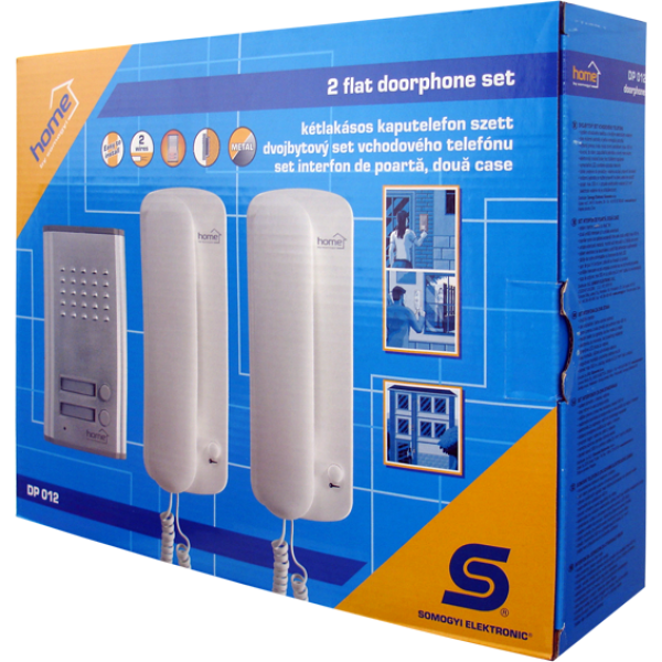 Zicni interfon DP012, dve unutrasnje slusalice, Max 450m - Slika 2