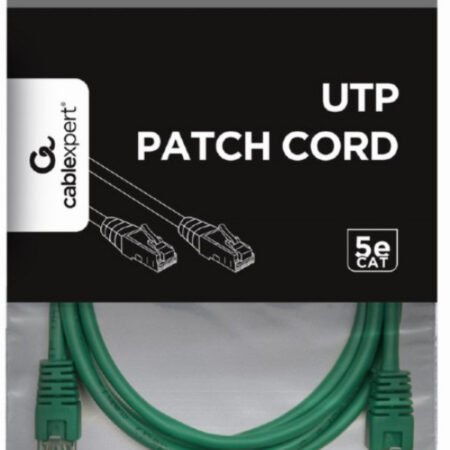 PP12-1.5M/G Gembird  Mrezni kabl, CAT5e UTP Patch cord 1.5m green