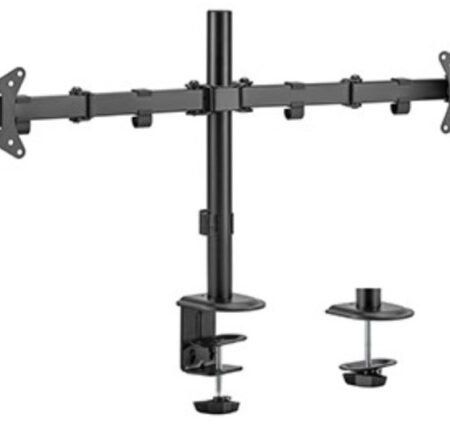 MA-D2-01 Gembird Podesivi dupli stoni drzac za monitor, tilt, 17-32 max.2x9kg (alt MA-D2-011)