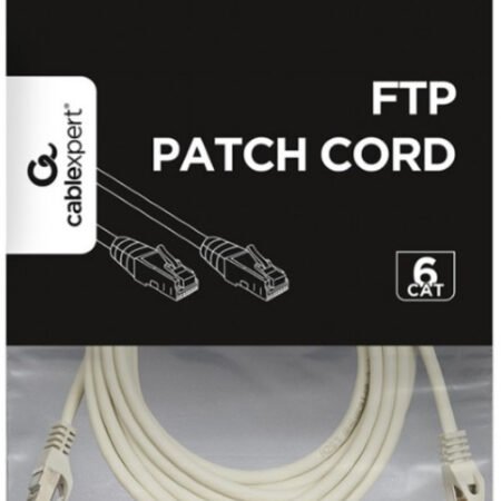 PP6-5M/W Gembird Mrezni kabl, CAT6 FTP Patch cord 5m Beli