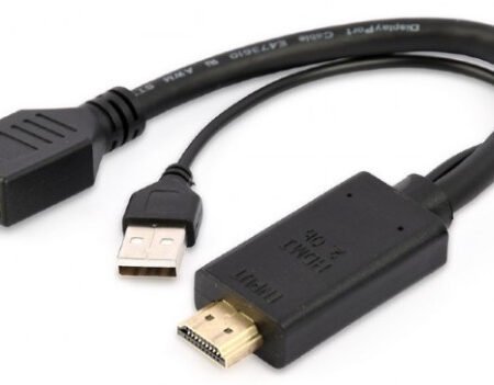 A-HDMIM-DPF-01 Gembird Active 4K HDMI to DisplayPort adapter, black A