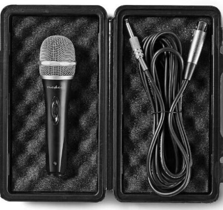 MPWD50CBK Karaoke mikrofon, 6.35mm -72dB+, Sensitivity, 50Hz-15kHz, 5.0m + Kofer