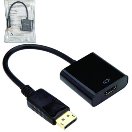 A-DPM-HDMIF-08 ** Gembird DisplayPort v1 to HDMI adapter cable, black(alt A-DPM-HDMIF-002)(239)