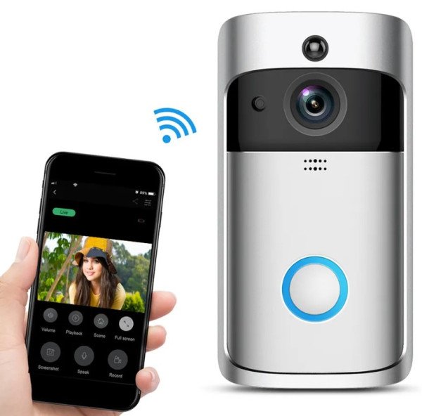 SMART-VIDEO-INTERFON-BELL-EF-V5 Gembird Video zvono, sigurnosna WIFI kamera 1080p - Slika 4
