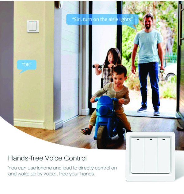 ZIGBEE-SWITCH-DS103 Gembird RSH Tuya WiFi Pametni kucni prekidac sa 3tastera EU Standard - Slika 2