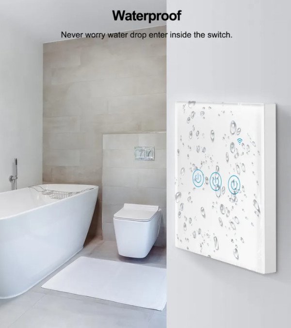 ZIGBEE-SMART-3 GANG-RSH-SP003-EU Gembird 3 Smart bezicna prekidaca,APP glasovna kontrola Glass Touch - Slika 2