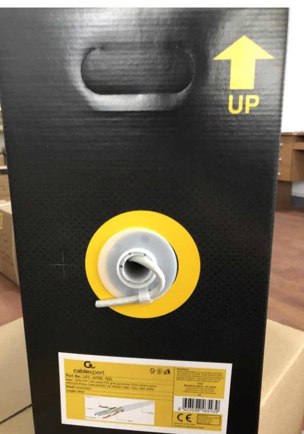 UPC-6170E-SOL Gembird, UTP cat.6 Indoor solid 23AWG, 0.57mm PREMIUM CCA kotur pun presek 305m - Slika 2