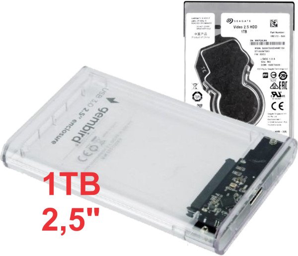 HDD 2.5 * 1TB SET USB 3.0 SATA eksterno kuciste + 1TB ST1000VT001 SEAGATE EE2-U3S9-6 (4799) - Slika 2