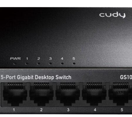 Cudy GS105 metalni 5-Port Gbit Desktop Switch, 5x RJ45 10/100/1000, ver 4.0