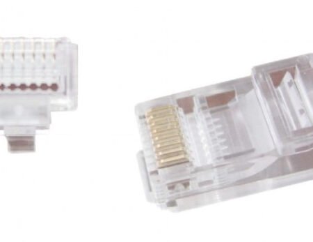 LC-PTU-01/10 Gembird Universal pass-through modular CAT5 UTP plug 8P8C, 10 u pak /CENA PO PAKOVANJU