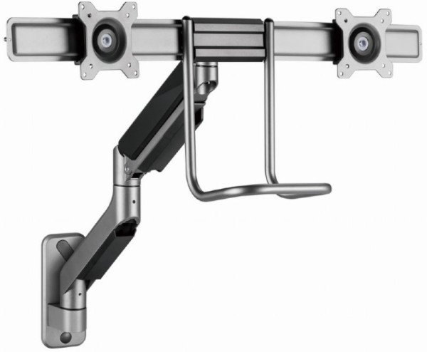 MA-WA2-02 Gembird Podesivi dupli zidni drzac za monitor,tilt, 17-32 max.2x8kg - Slika 3